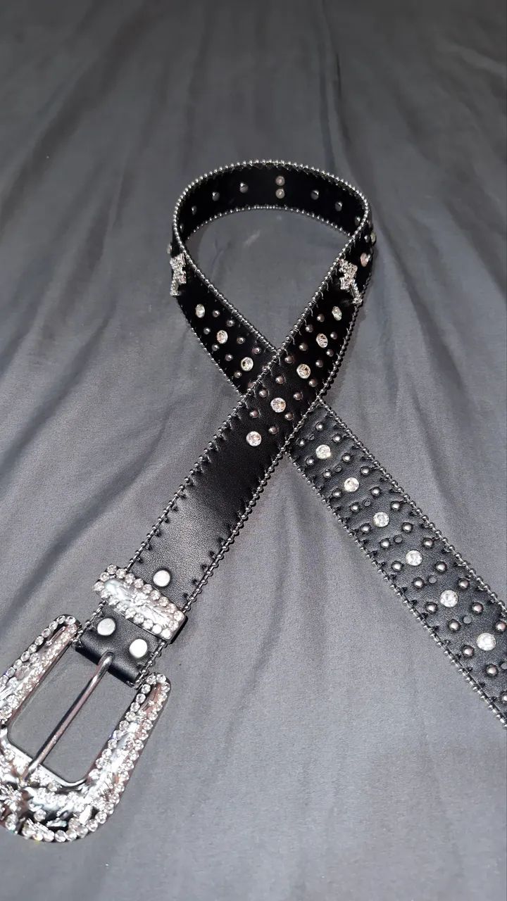 Cinto Cravejado de Strass Y2k