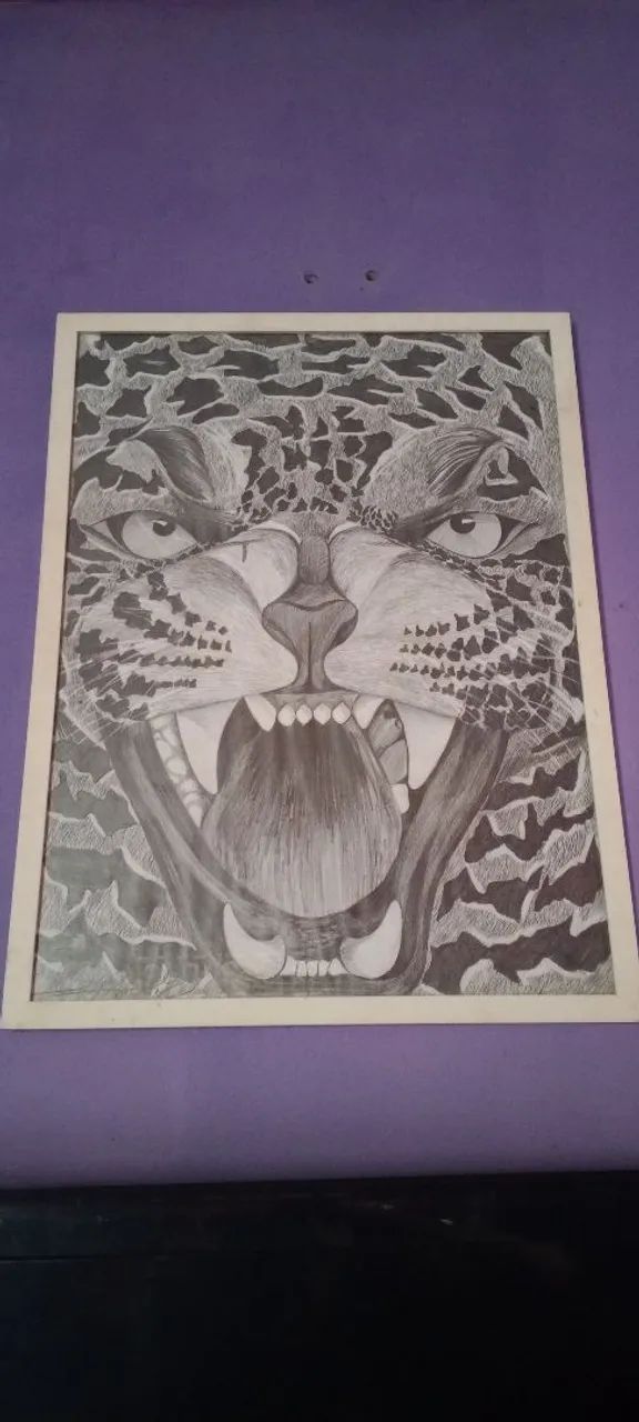 Vendo quadro de onça