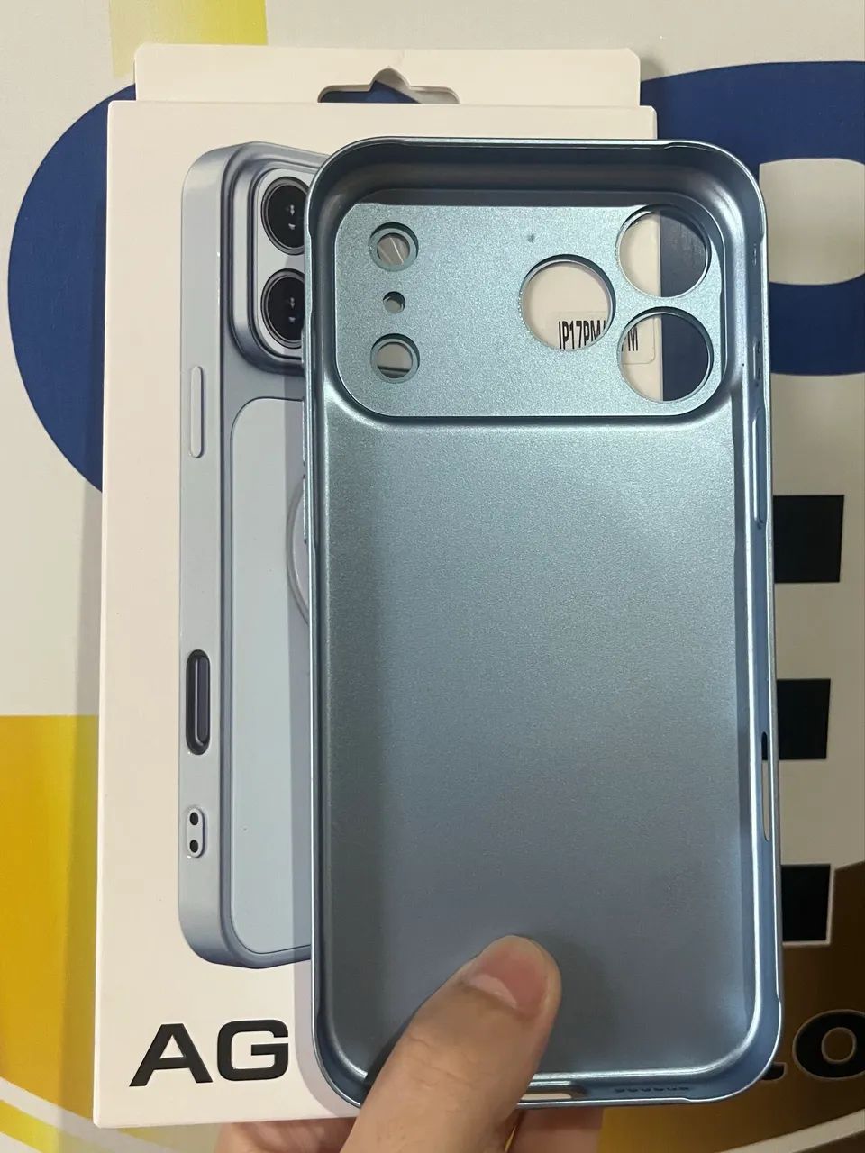 KIT CASES AG GLASS + PELÍCULA 3D COR AZUL GLACIAL IPHONE 17 PRO MAX / IPHONE 18 PRO MAX - Foto 2