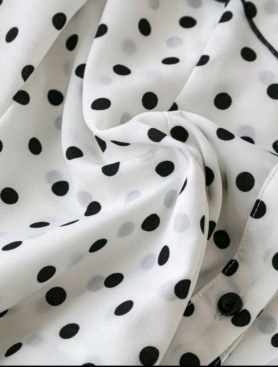 Camisa elegante poa, gola com babado !!! - Foto 5