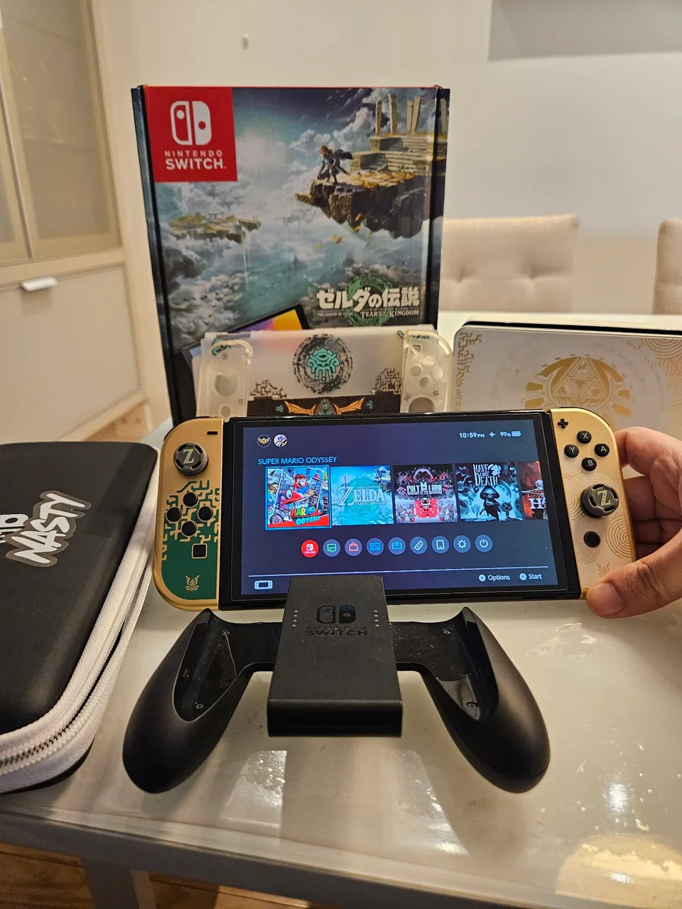 Nintendo Switch OLED edição especial Zelda - Consoles de Vídeo