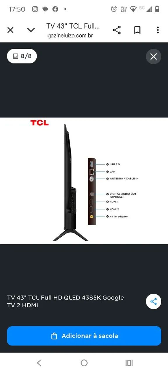 TV TCL 43 polegadas nova  - Foto 2