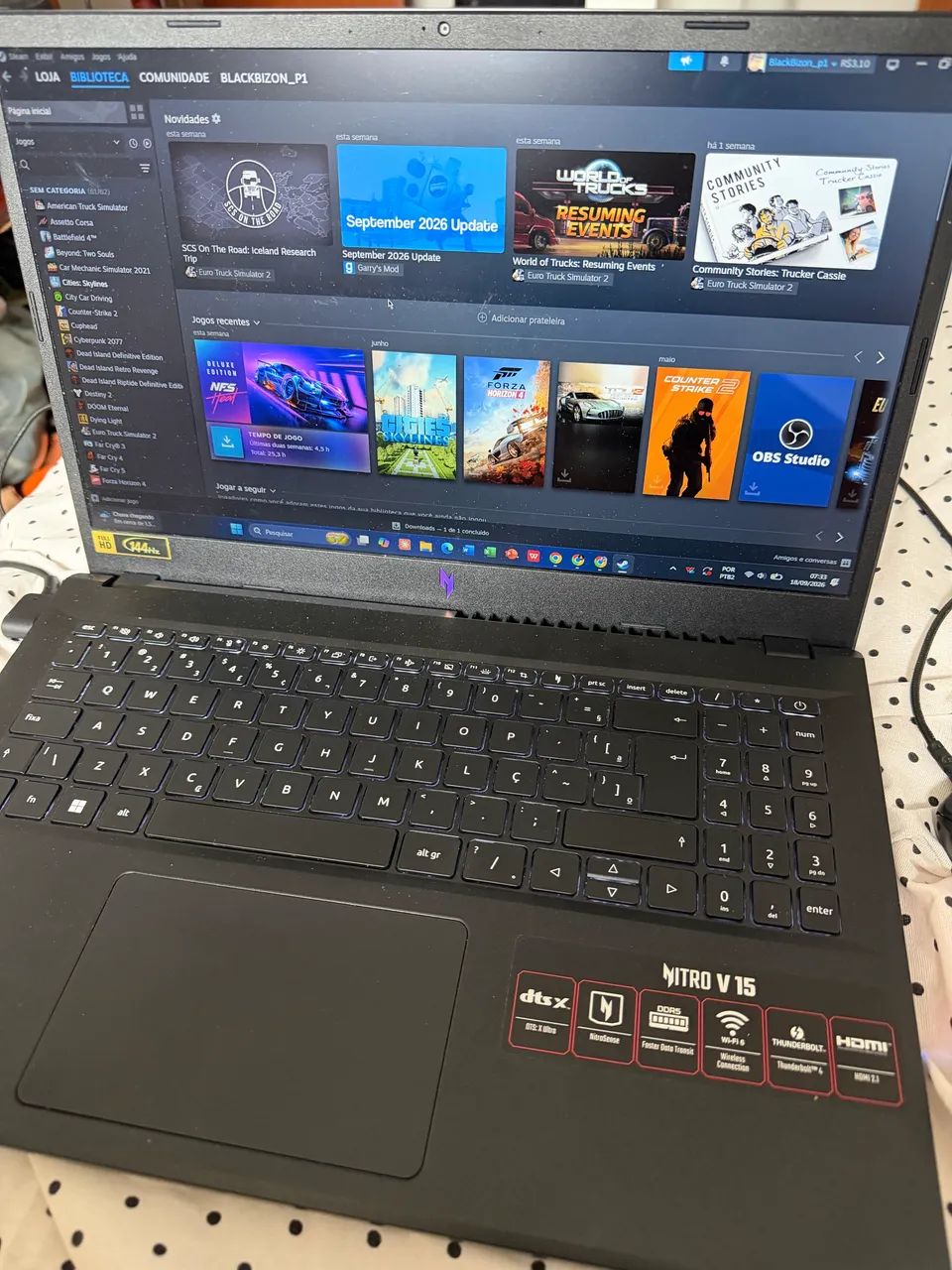Notebook Gamer Nitro V15 (RTX4050)