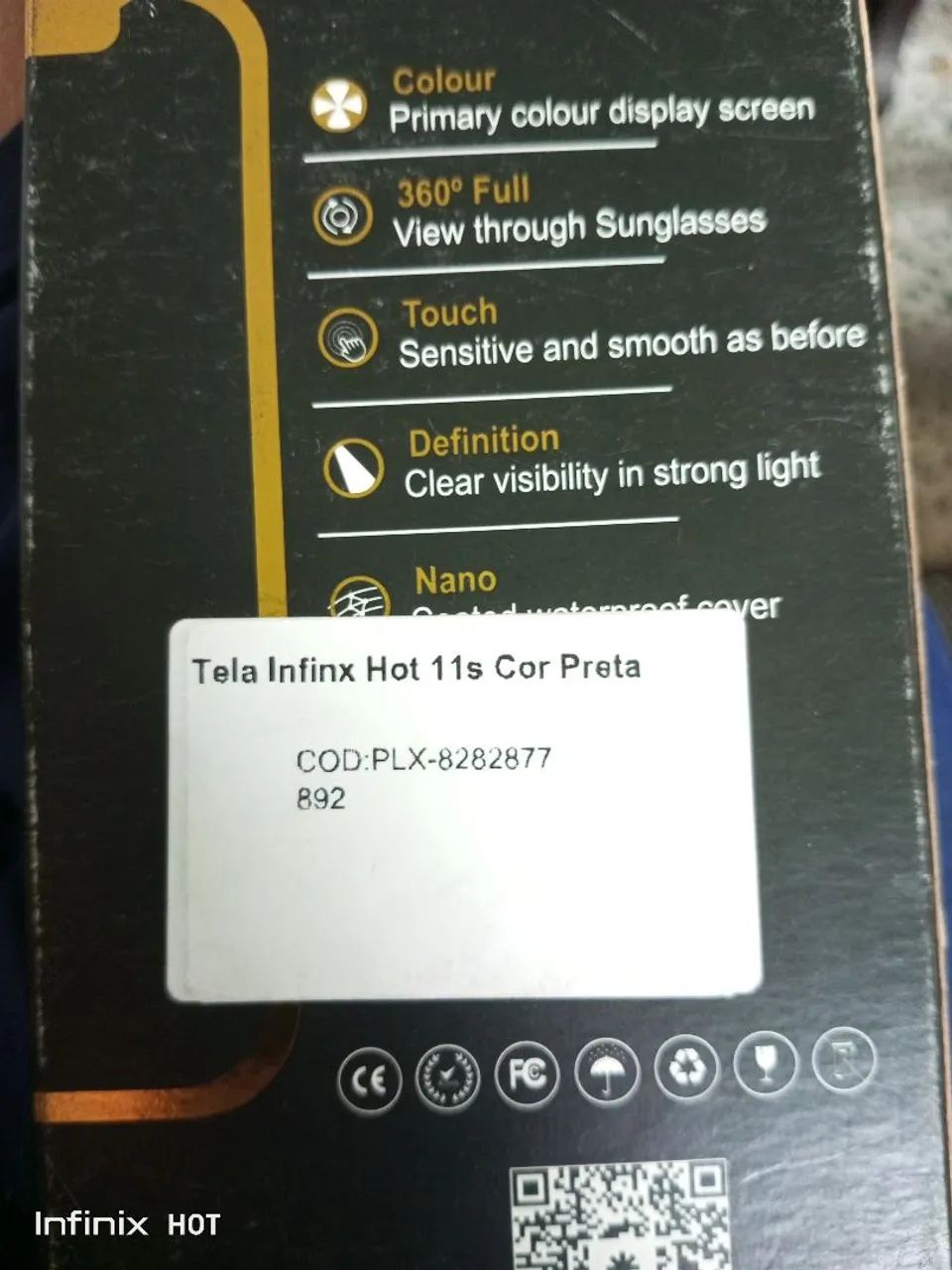 Tela de celular infinix hot 11s 