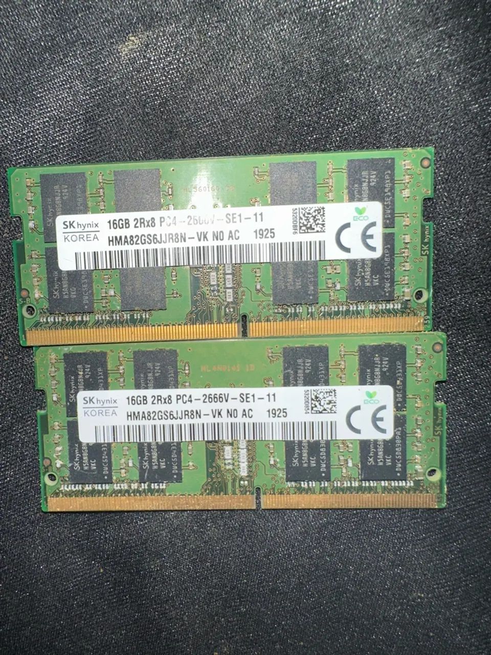 Memórias de note Ddr4