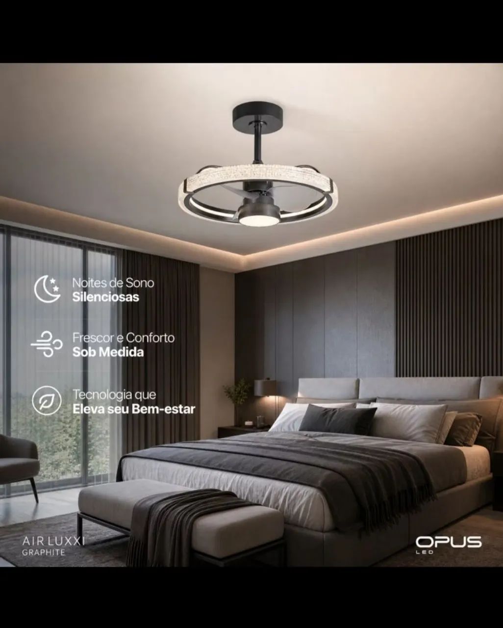 Lustre com ventilador com garantia  - Foto 2