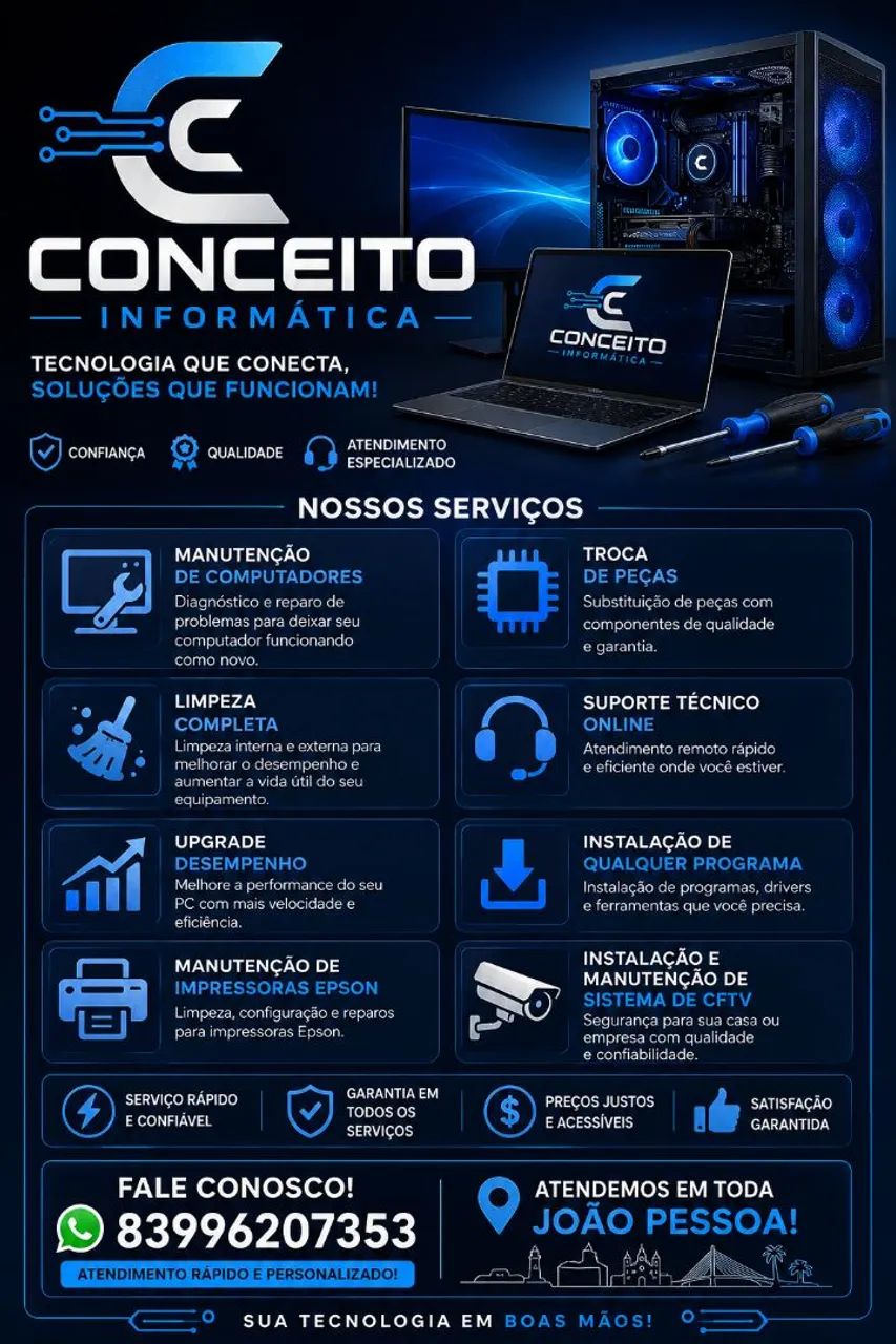 MANUTENÇÃO DE COMPUTADOR | FORMATAÇÃO | UPGRADE