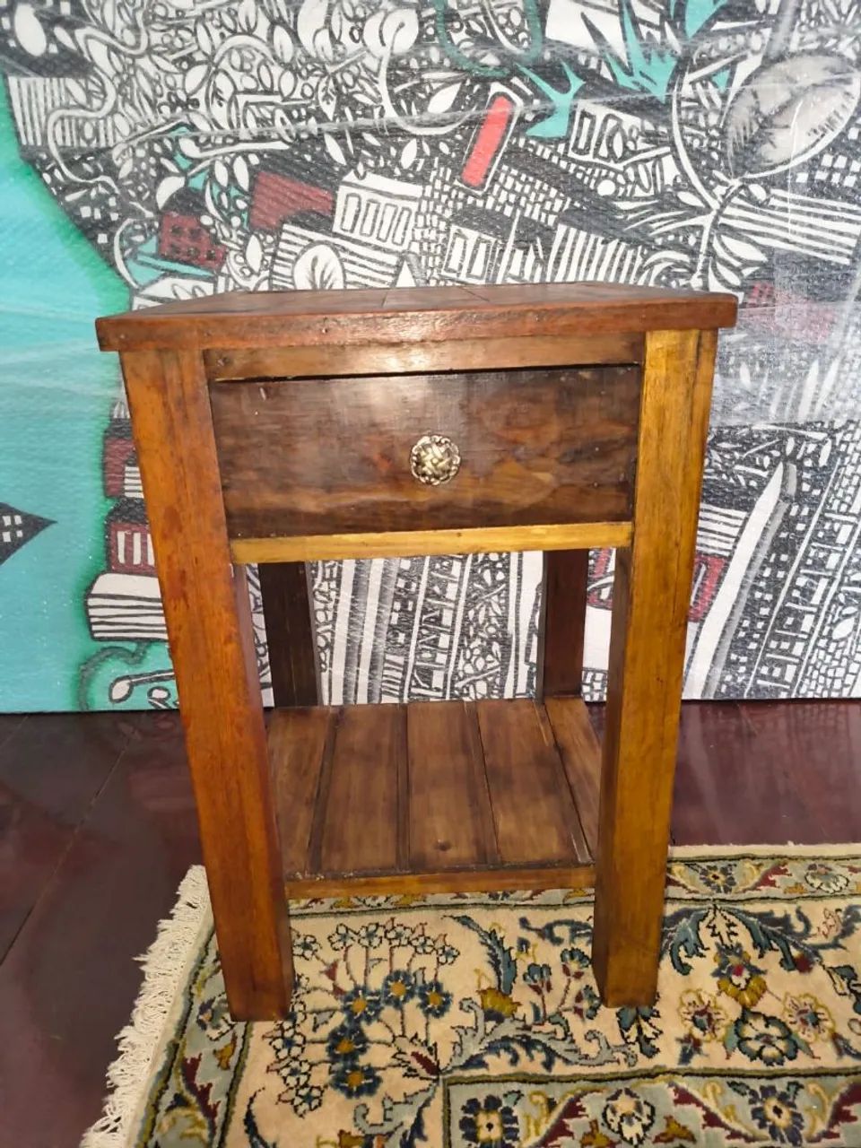Criado mudo madeira Rustico