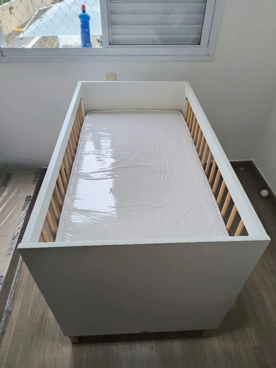 Berço Americano Bebê 2 em 1 Branco - Cozy - Quater + Colchão D18 Selado Ortobom - Foto 2
