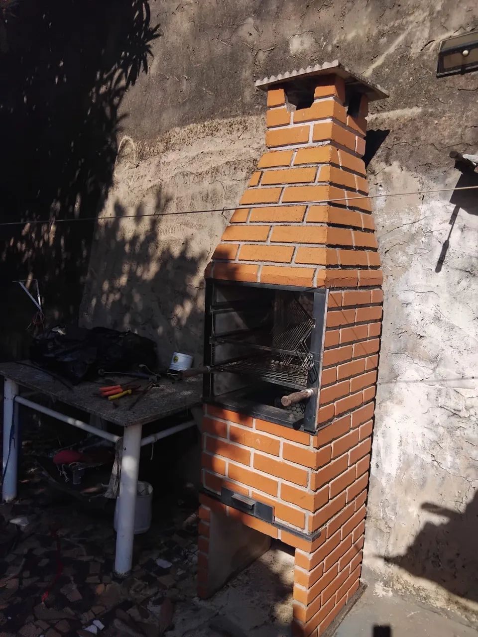 Churrasqueira de tijolinho pré-moldada