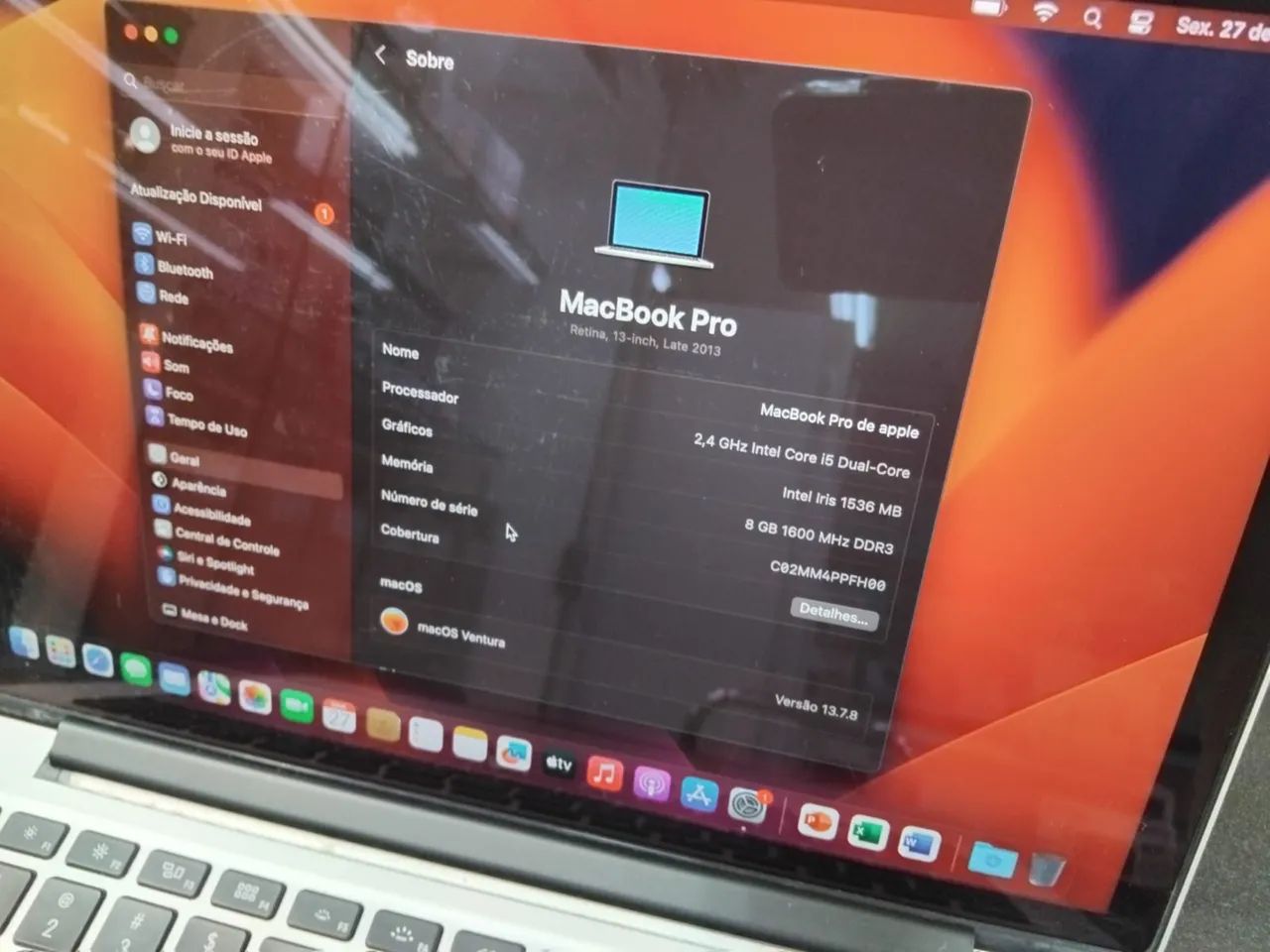 MACBOOK PRO 13,3? 2013 8GB 256SSD - Notebooks - Vila do Golfe