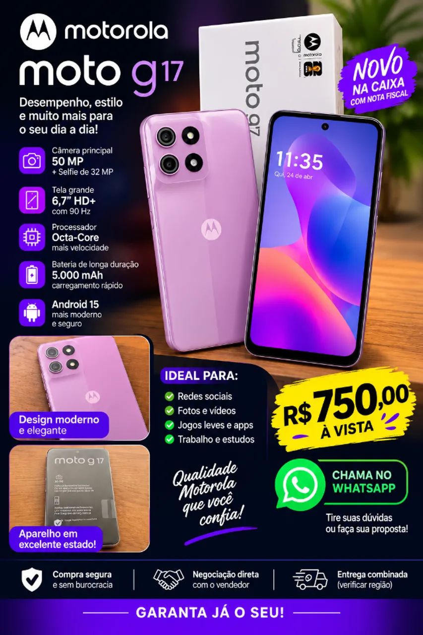 Celular Moto g 17 - Foto 4