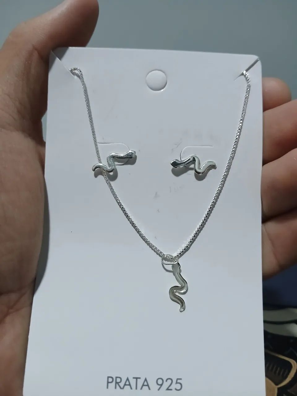 Conjunto de Prata legítima - Foto 2