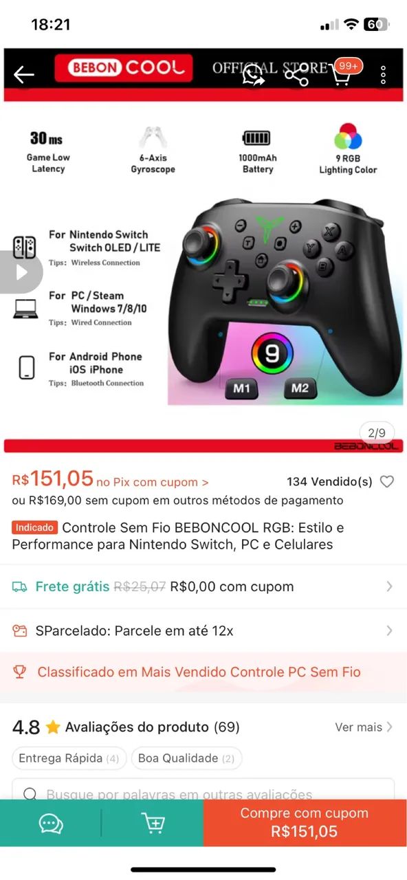 Controle pc - Foto 5