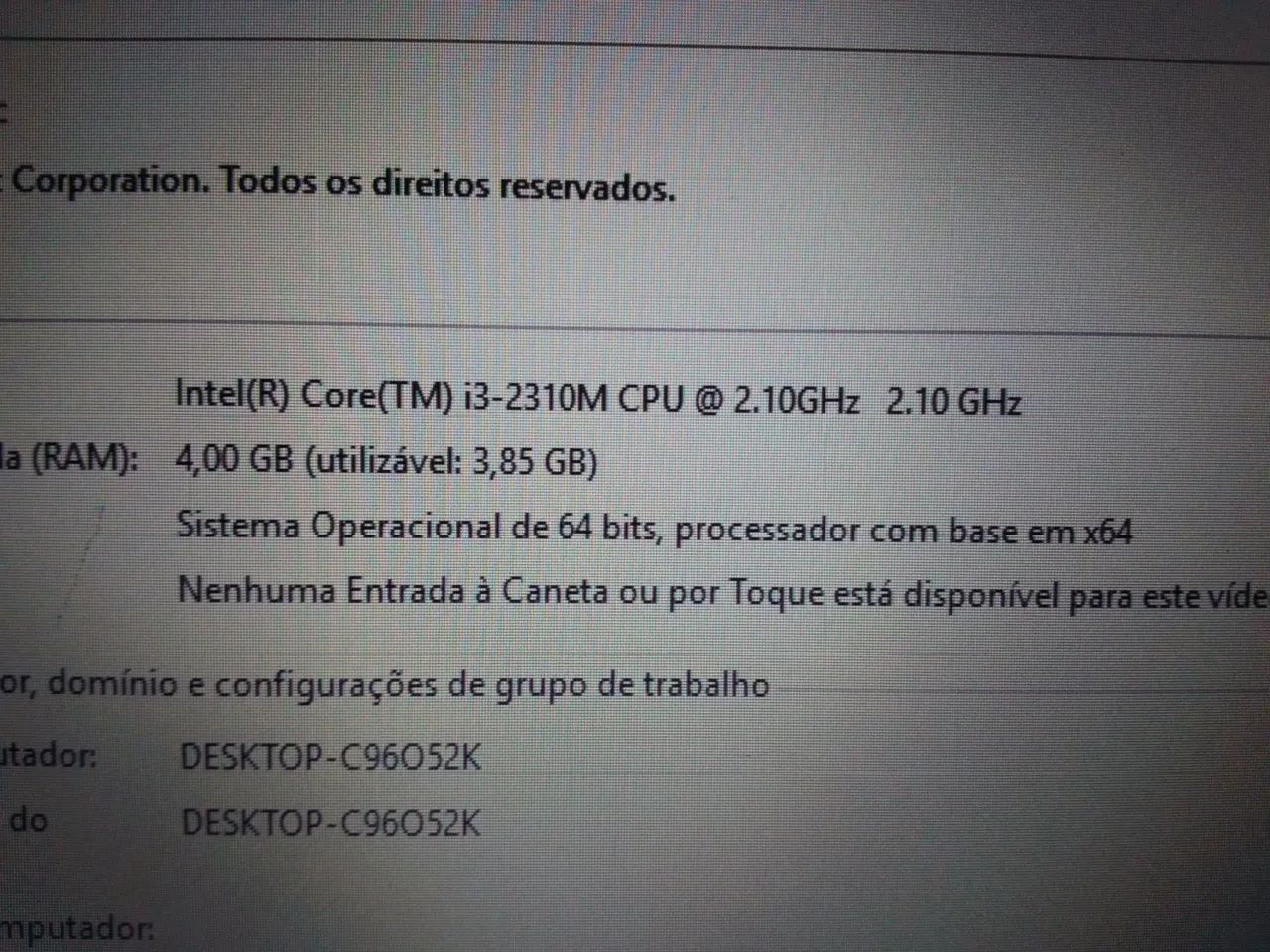 Notebook ACER. 15 polegadas. Core I3. 4 GB de memória. Bateria boa. Funcionando  - Foto 5