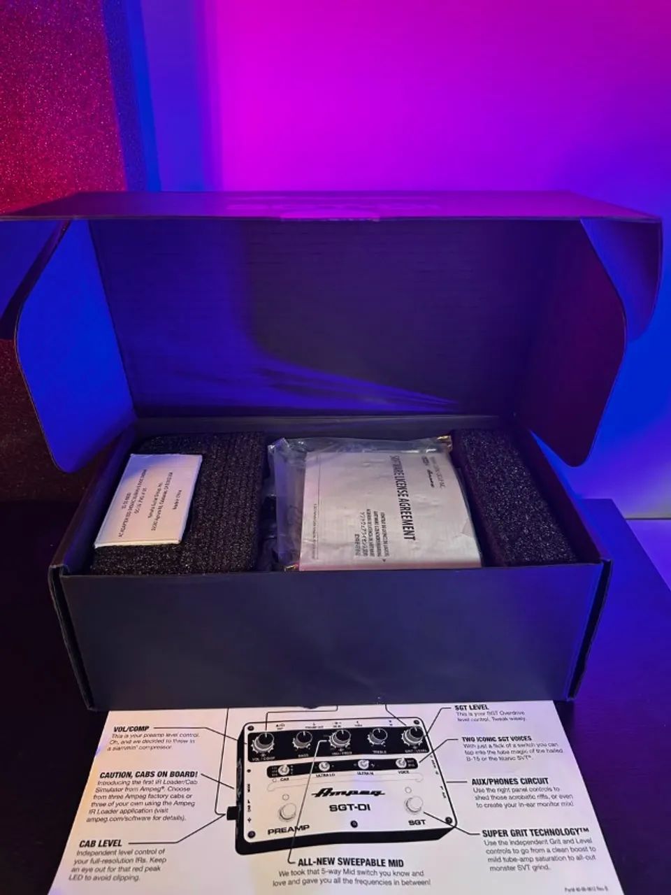 Pedal Pré-Amp AMPEG SGT-DI - Foto 4
