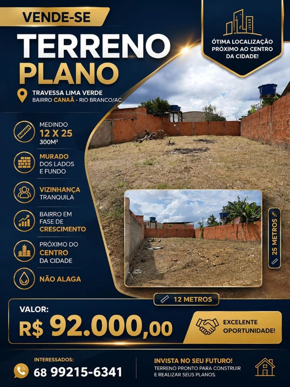 Vendo esse lindo terreno