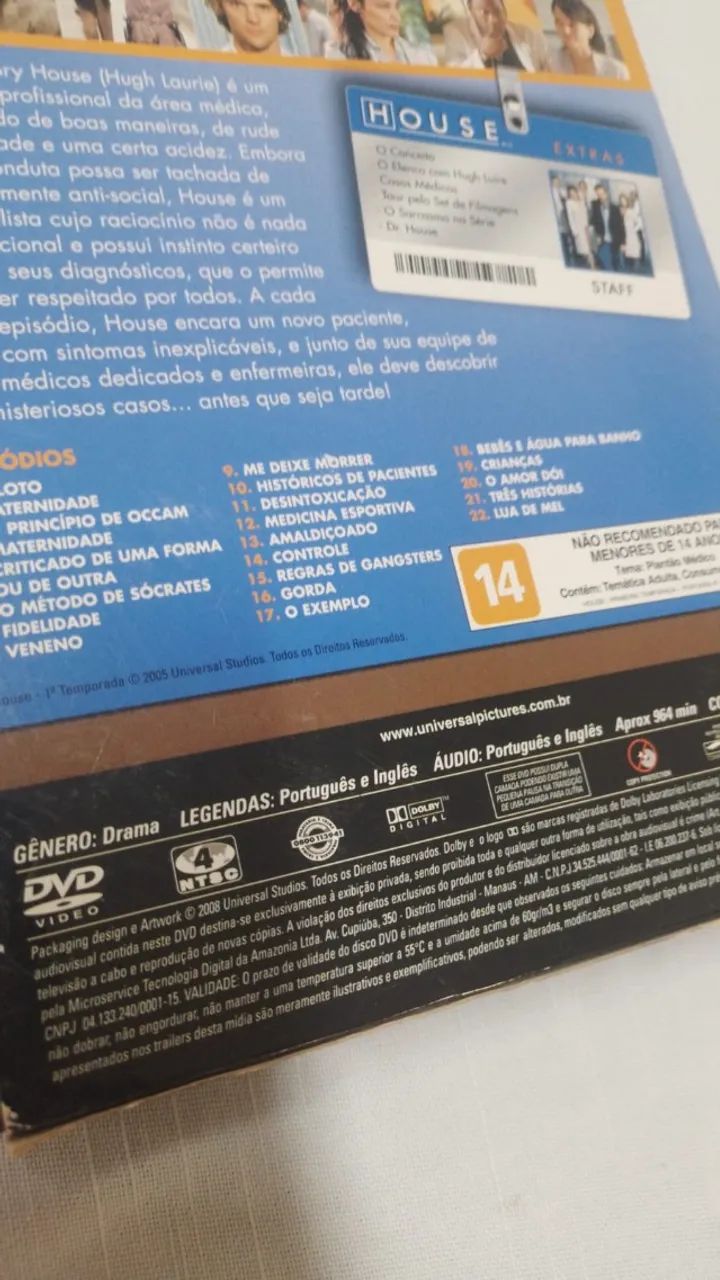 DVD Box House - Primeira Temporada - 6 Discos ( 25328 ) - Foto 4