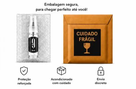 Decante 9PM Afnan 5ml Eau de Parfum Masculino Original - Foto 6