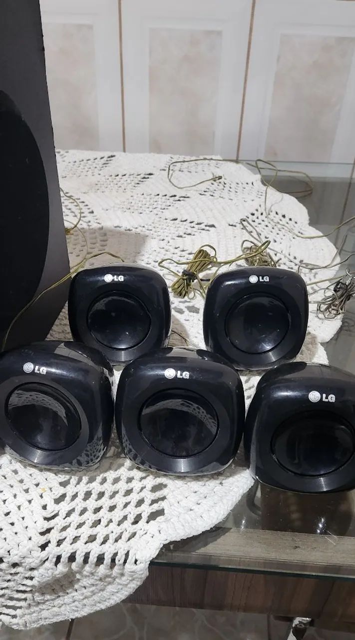 Conjunto de caixas e subwoofer de home teacher LG - Foto 2
