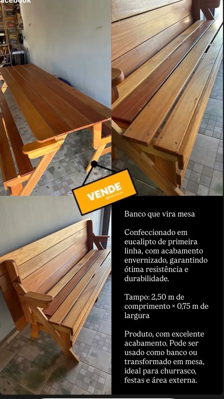 Mesa rústica  - Foto 4
