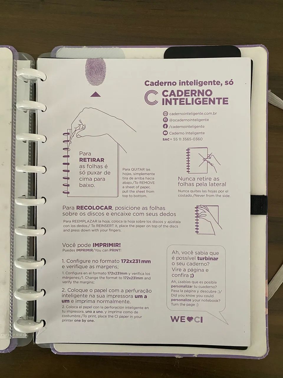 Caderno inteligente - capa e contracapa - Foto 3