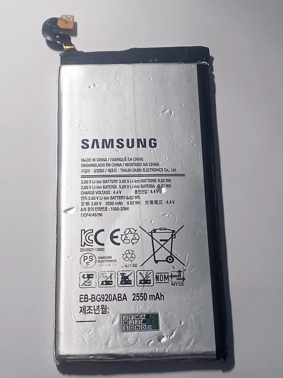 Bateria G920 para celular Samsung Galaxy S6 original  - Foto 2