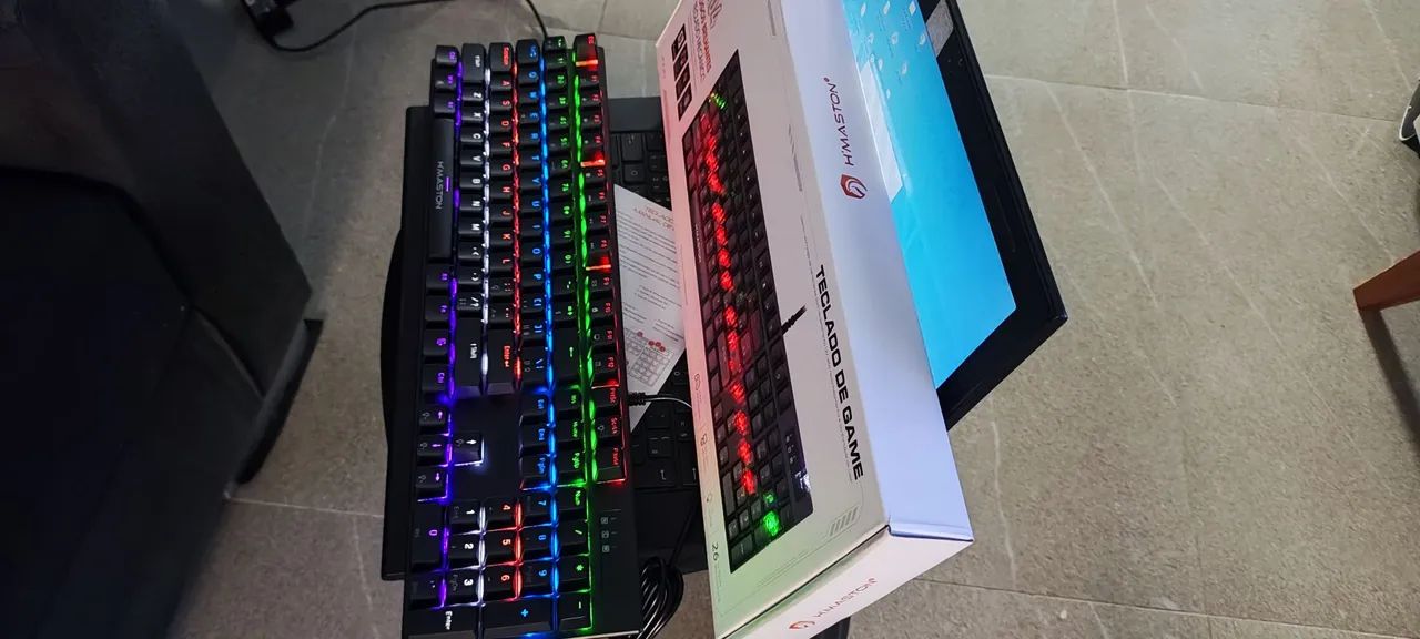 Teclado mecânico gamer rgb 100 %  - Foto 4