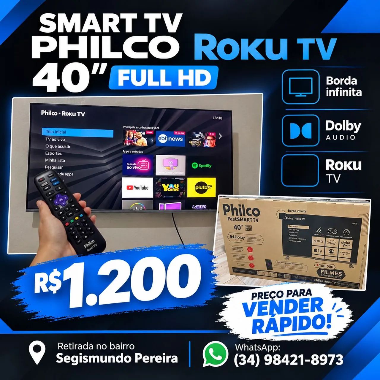 Smart TV Philco Roku 