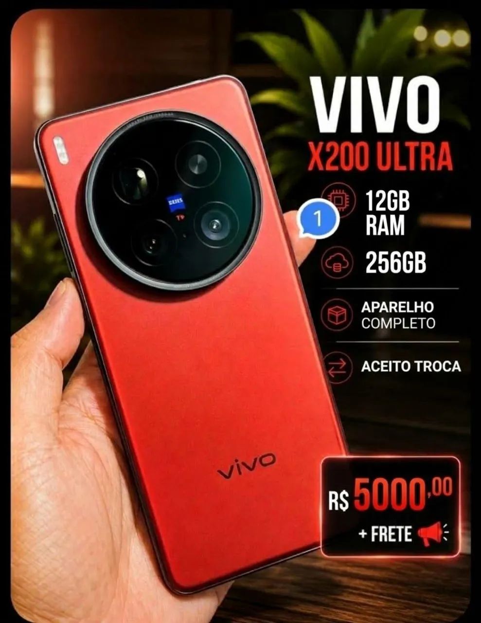 Vivo x200 ultra 12/256 - Celulares e Smartphones - Centro, Itapira