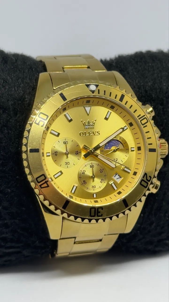 Relógio Dourado Olevs - Foto 4