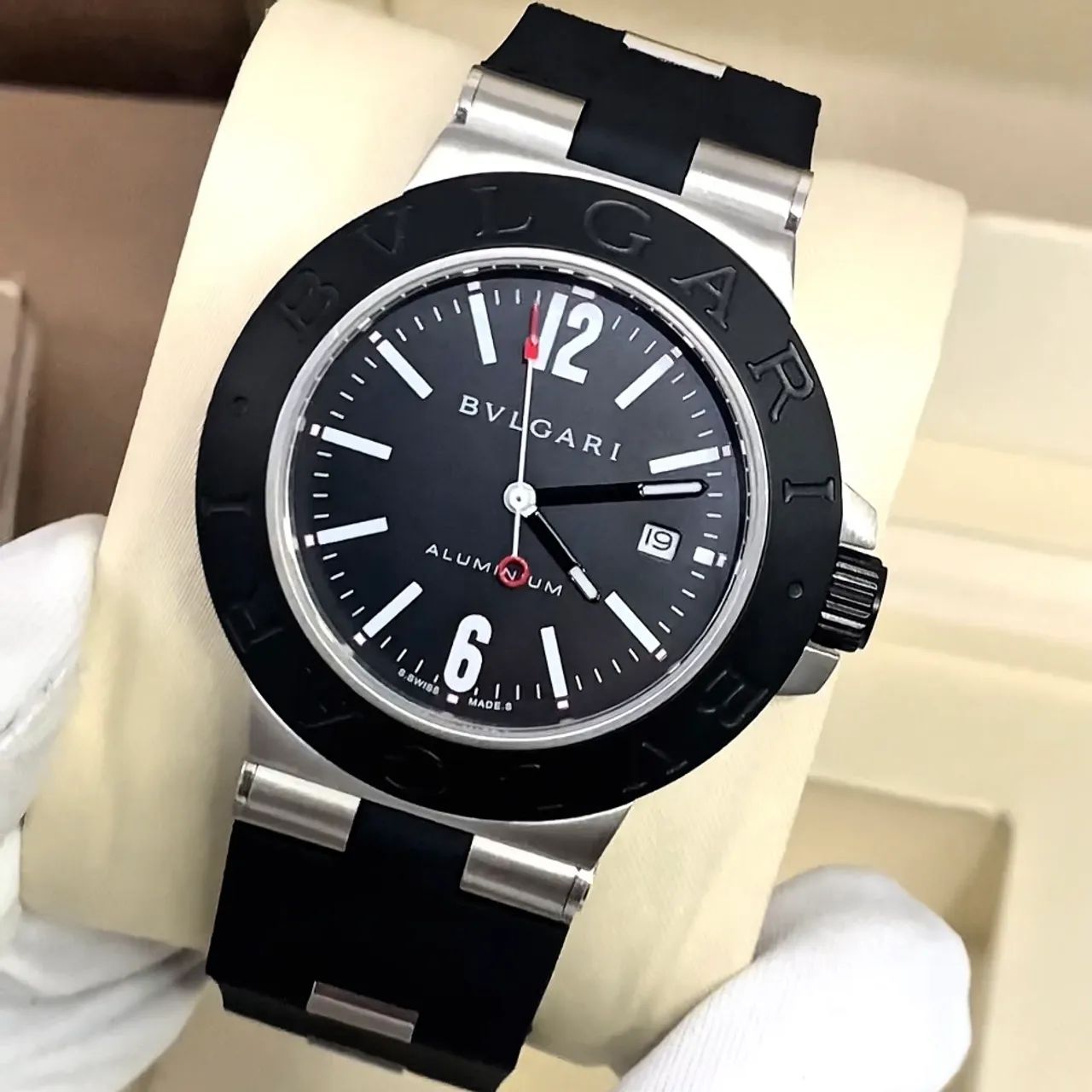 Relógio Bvlgari aluminium automático novo + caixa completa  - Foto 2
