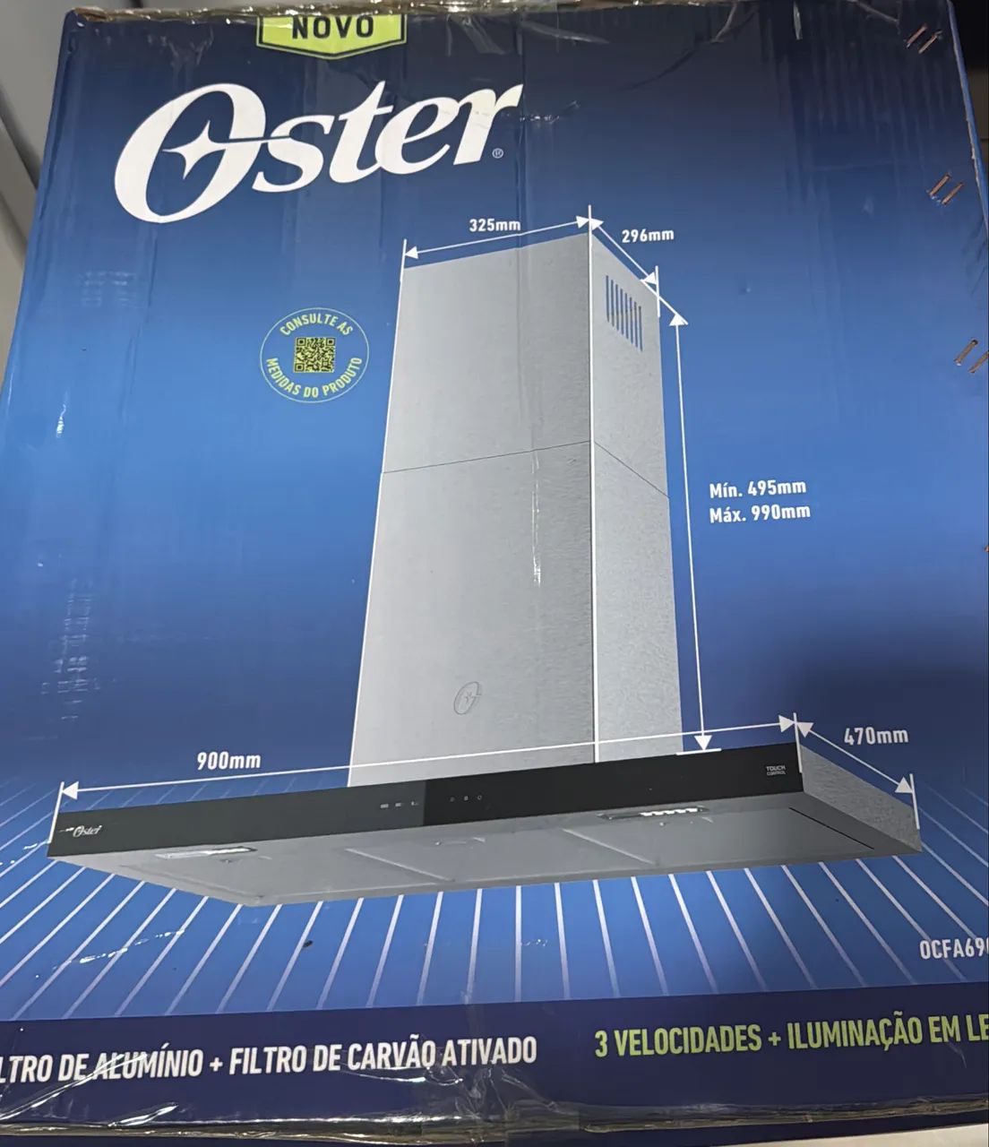 Coifa de Parede Oster Inox touch 90 cm - Foto 5