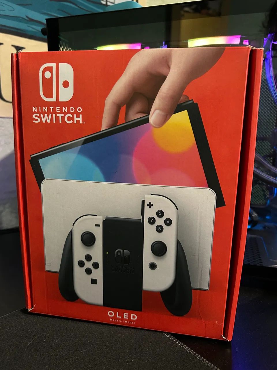 Nintendo Switch OLED Branco - Completo e Original  - Foto 5