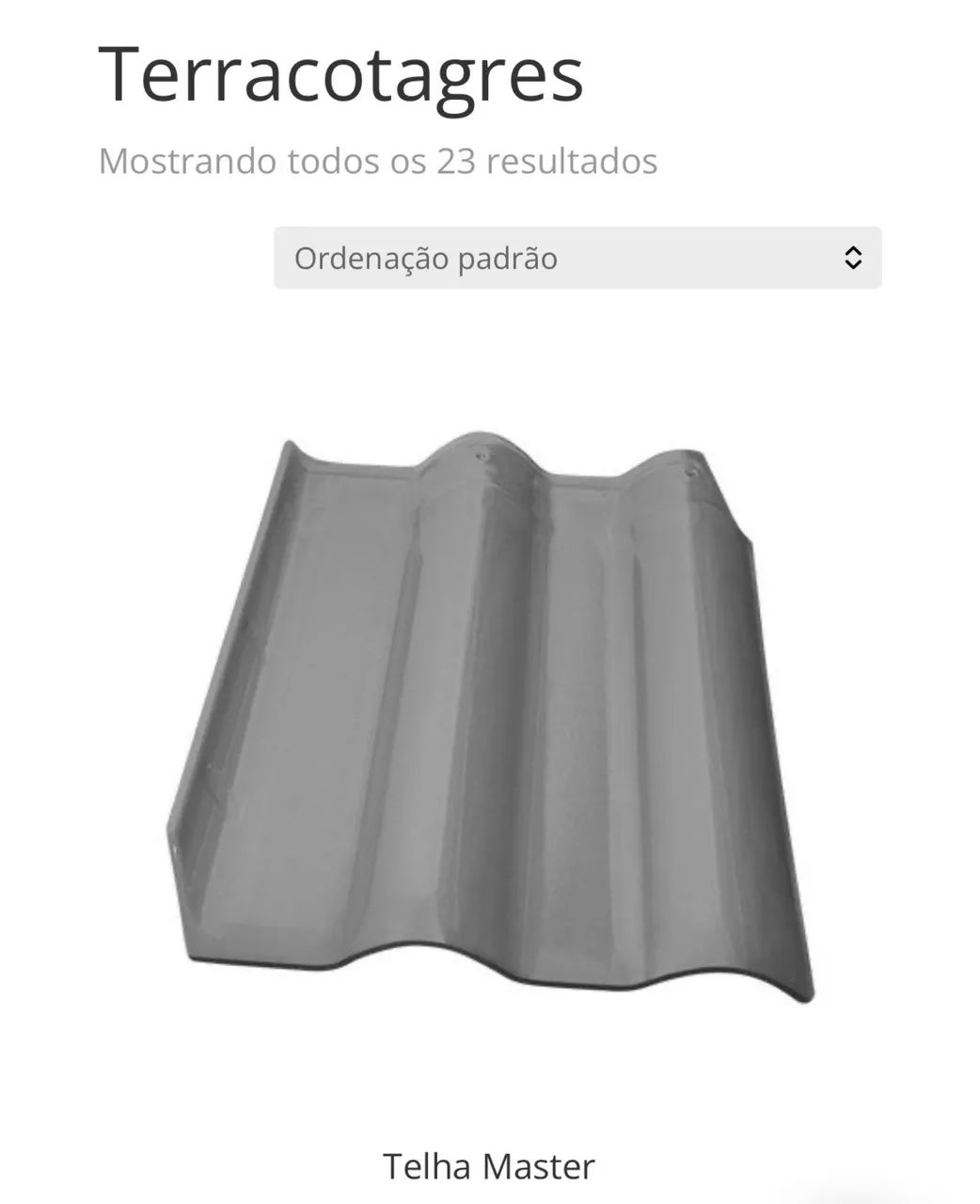 Telha Terracota Master Icetec Grafite