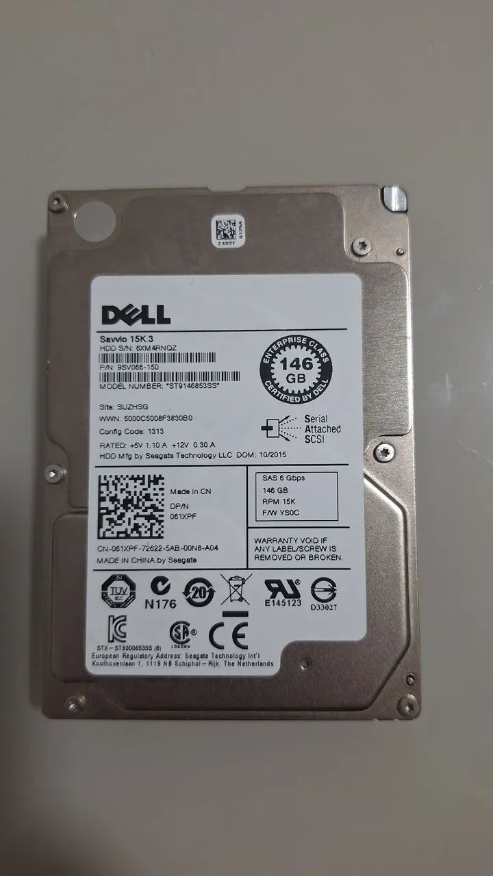 SAS 15K.3 HD 146GB DELL