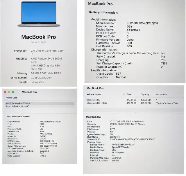 Macbook Pro 16