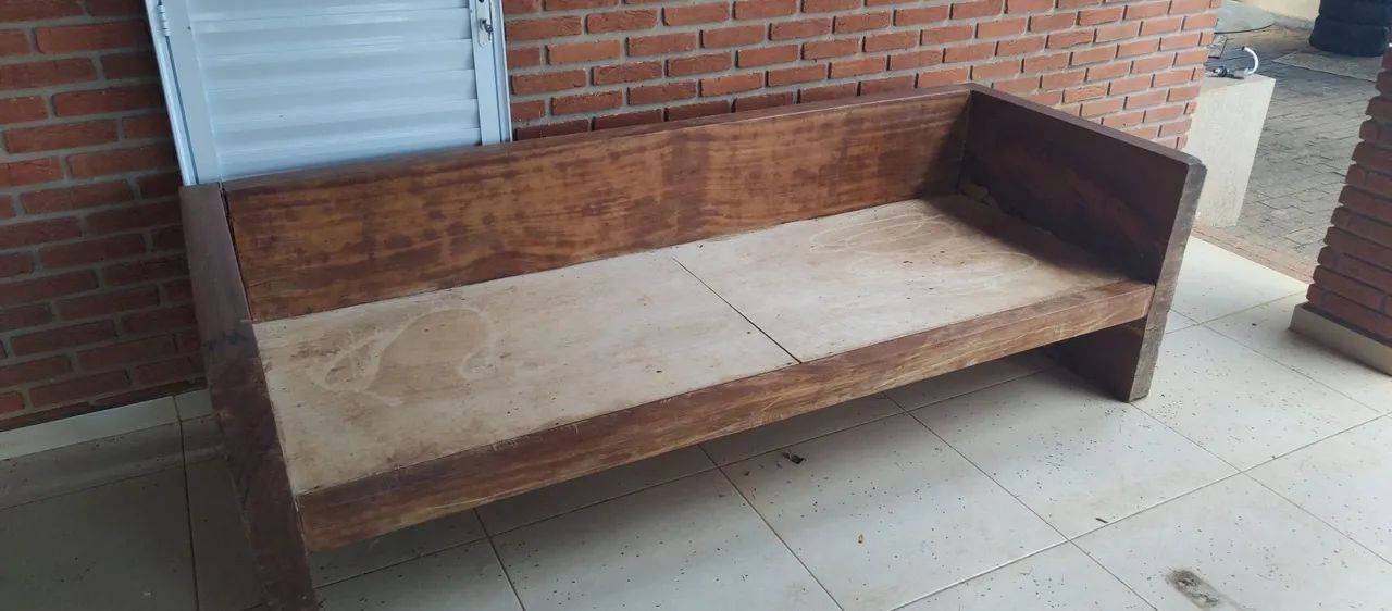 Conjuntos Lindos Bancos de Madeira de Lei, 2 Bancos, 2 Mesas. - Foto 4