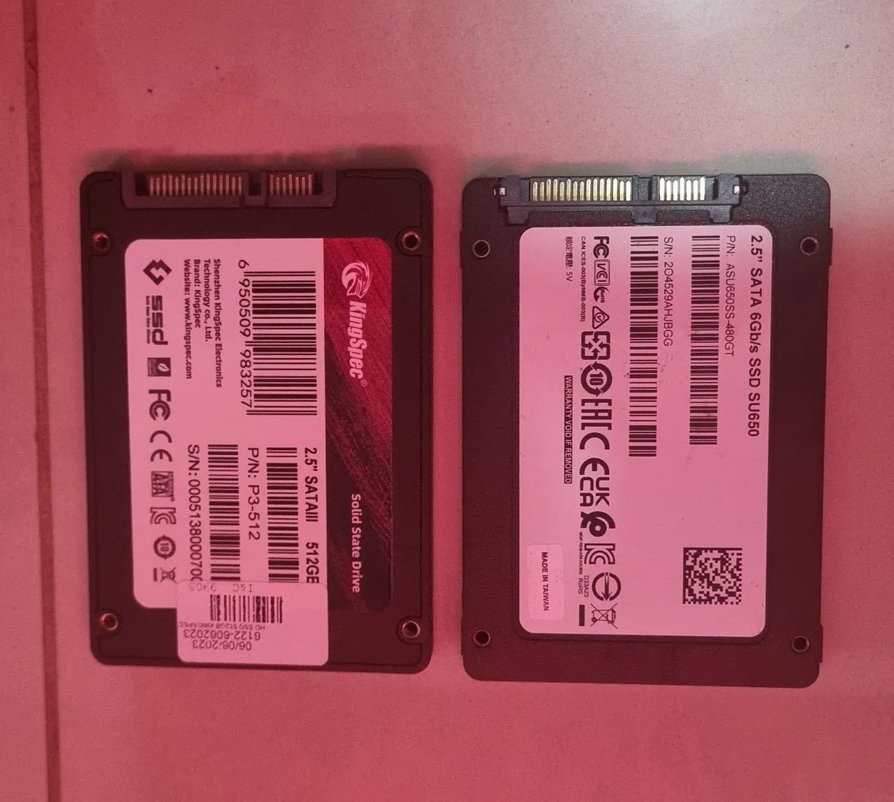 Ssd sata Atada 480gb e kingspec 512 - Foto 2