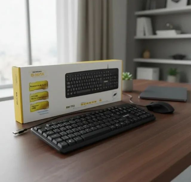 Teclado USB Com Fio B-MAX BM-T02 - Padrão ABNT2 (Com Ç) - Foto 3
