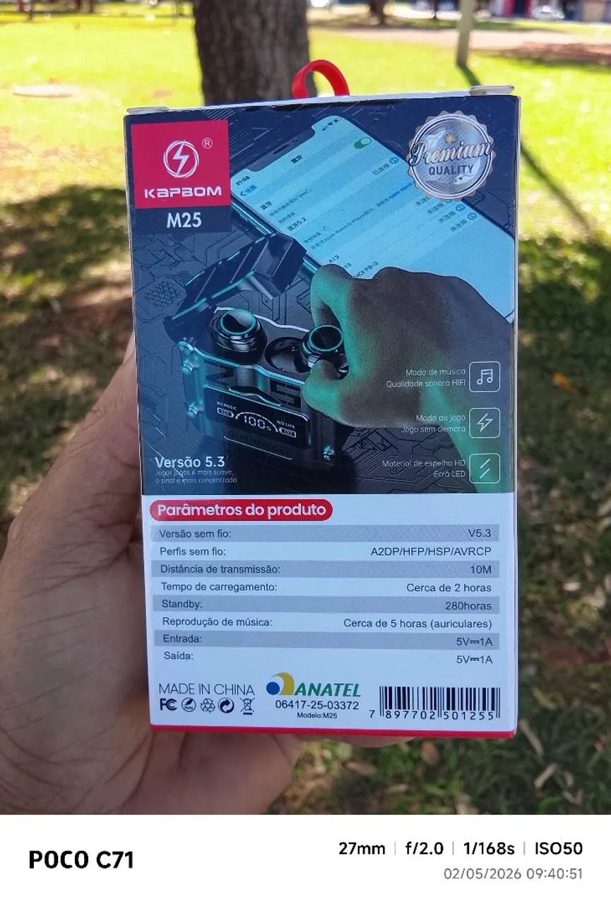 Fone bluetooth M25 Novo lacrado  - Foto 2