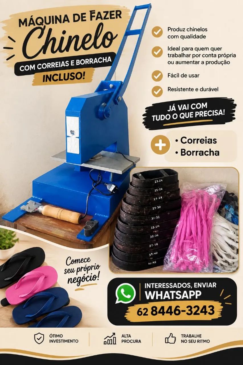 Máquina de fabricação de chinelo 