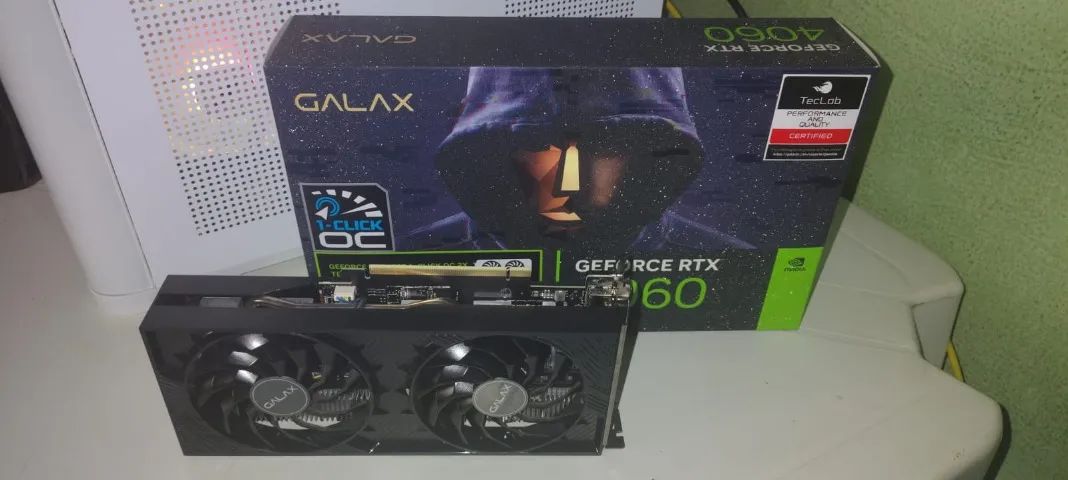  galax Geforce RTX 4060 1-click oc 2x v2, 8gb, gddr6-46nsl8md9nxv