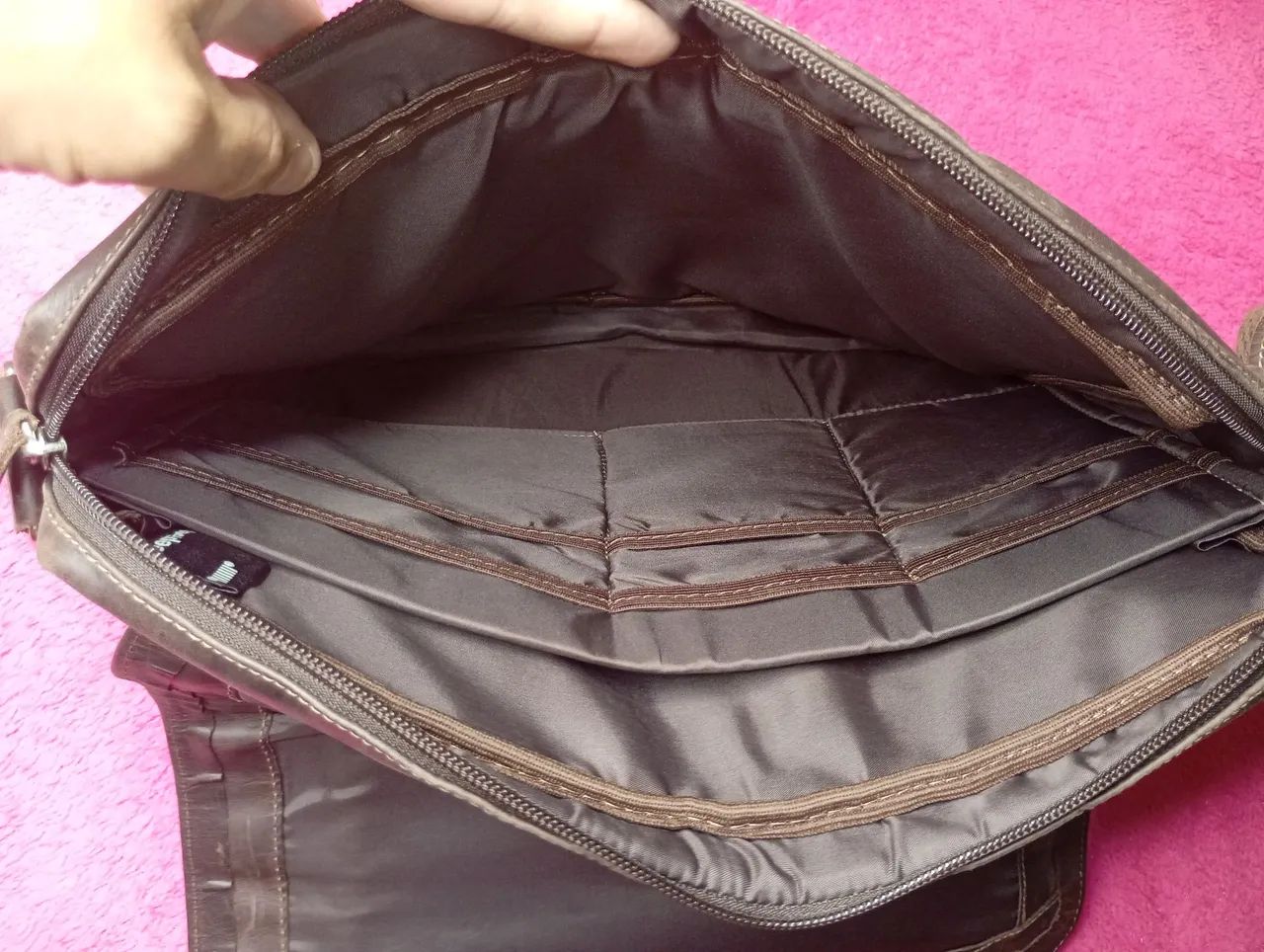 Bolsa de couro legítimo jeep - Foto 4