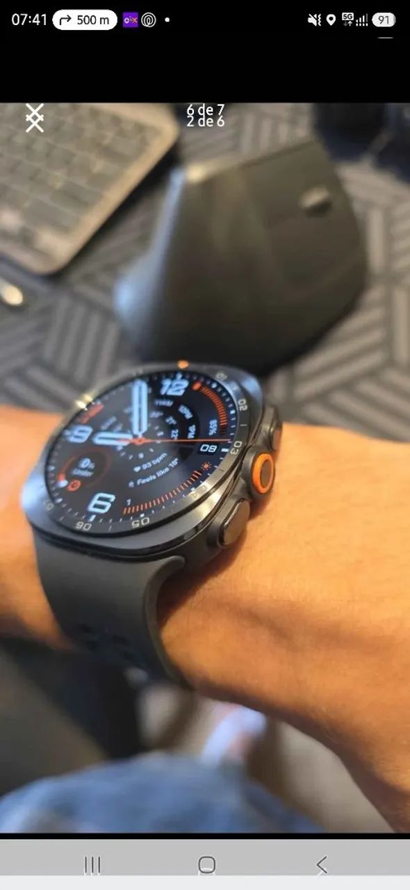 Galaxy Watch ULTRA Black - Impecável - Foto 5