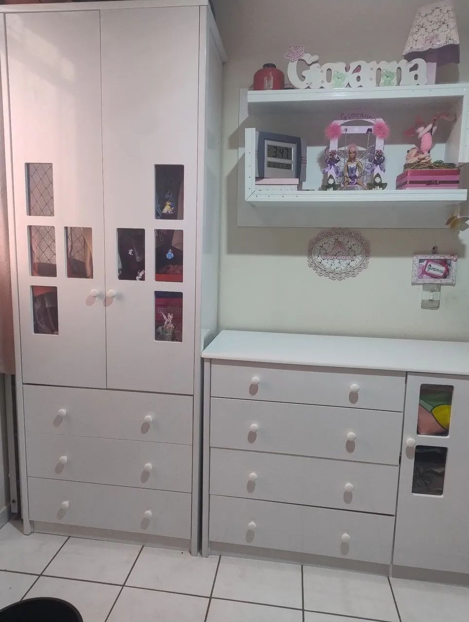 Kit guarda roupa infantil - novíssimo 