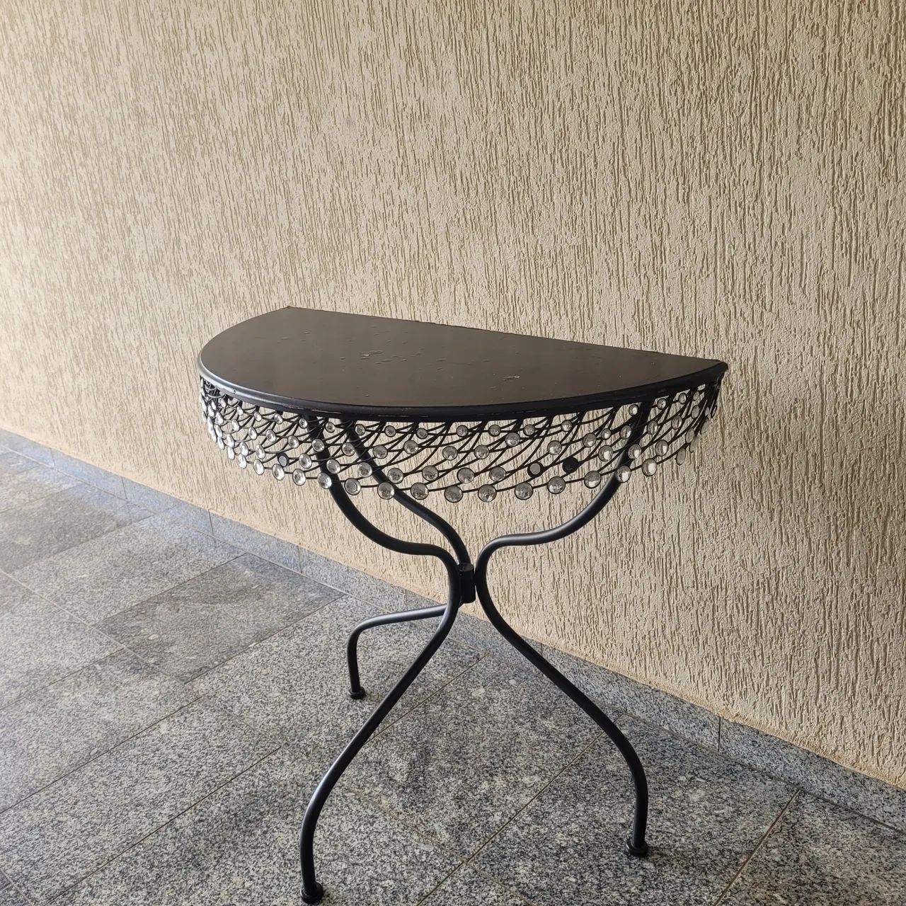 Aparador meia lua de ferro + espelho - Foto 4