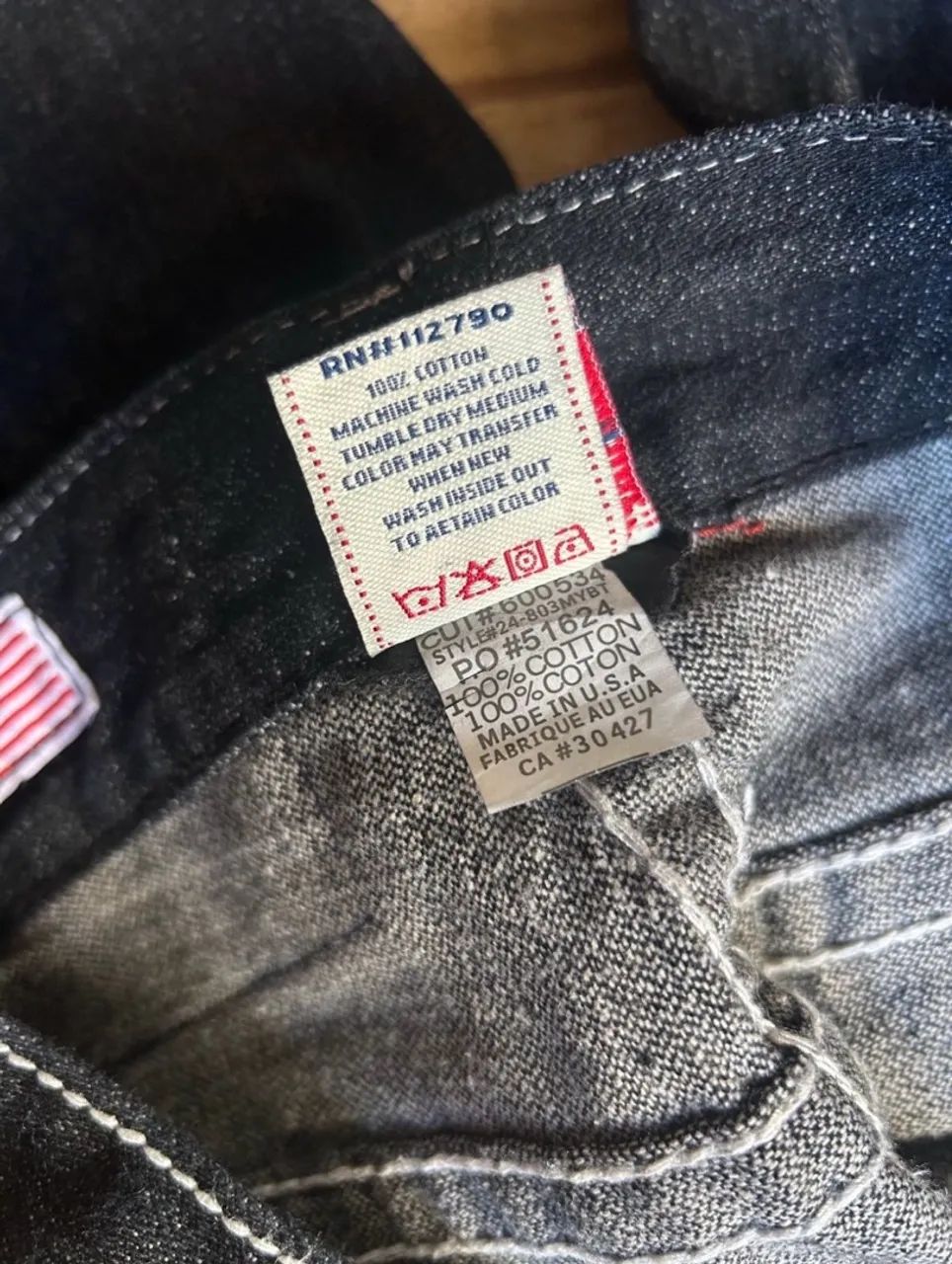 Calça true religion preta 38 - Foto 4