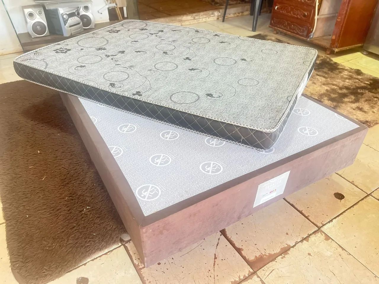 Cama box de casal com colchão de espuma  - Foto 3