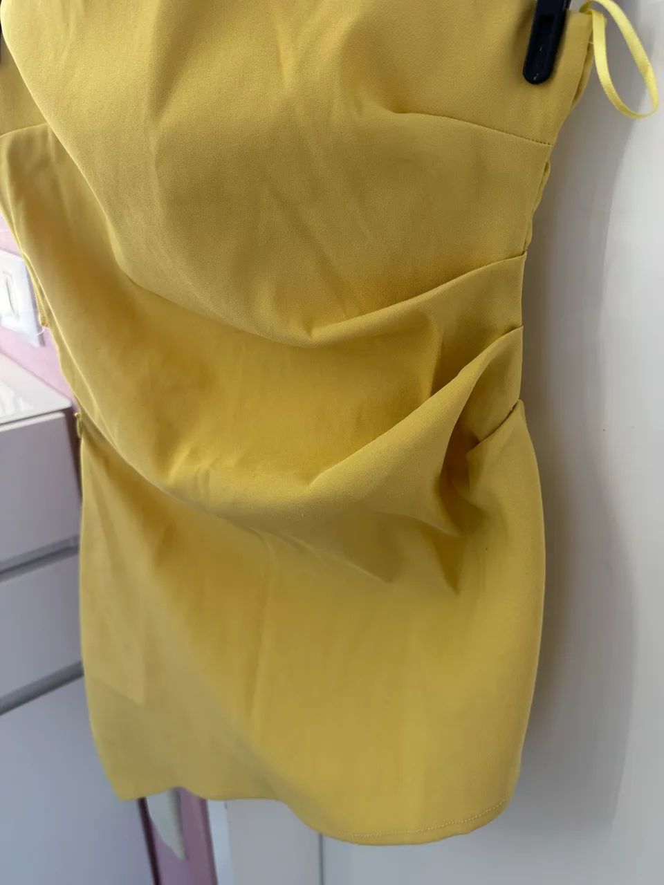 Blusa tomara que caia amarela ZARA - Foto 2